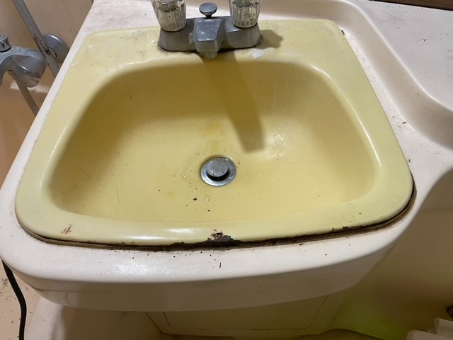 洗面ボウルリペアの画像(施工前)